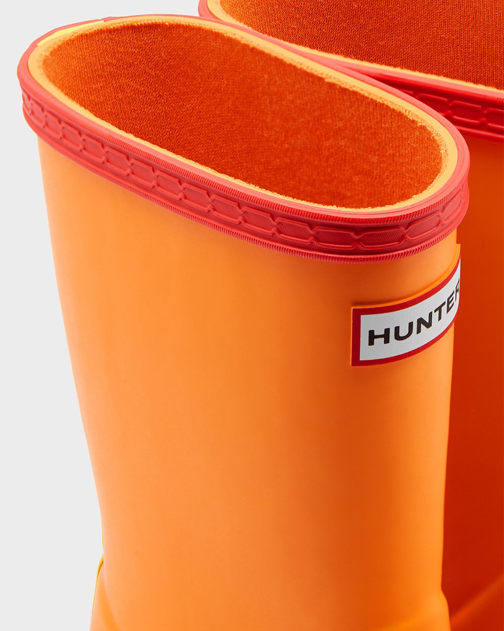 Kids Hunter Original First Classic | Rain Boots Orange/Yellow | NZ-57390-WGYA